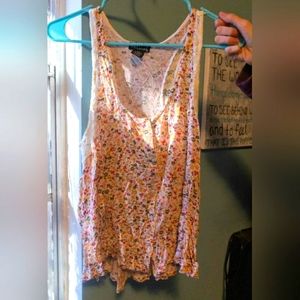Pink Floral Tank Top